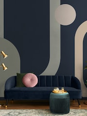 Art For The Home Blue Oval Geo Pop Fixed Size 4M Mural - Image 1 of 4