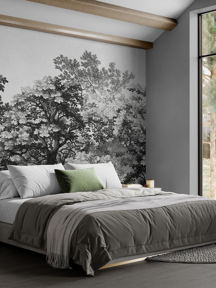 Art For The Home Mono Forest Canopy Fixed Size 3M Mural - Image 1 of 5
