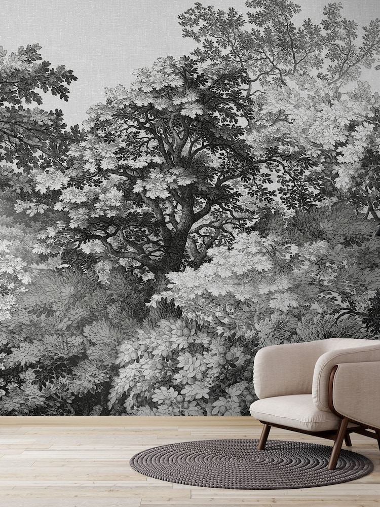 Art For The Home Mono Forest Canopy Fixed Size 3M Mural - Image 5 of 5
