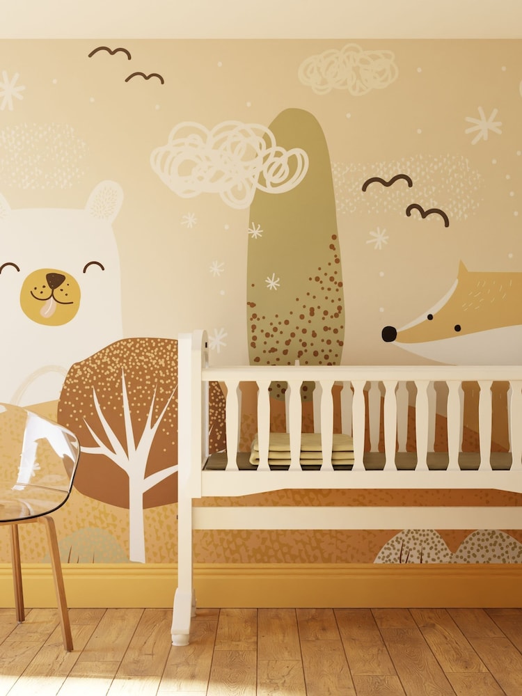 Art For The Home Rust Scandi Animals Fixed Size 4M Mural - Image 1 of 3 Art For The Home Rust Scandi Animals Fixed Size 4M Mural - Image 1 of 3