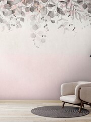 Art For The Home Mono Botanical Cascade Fixed Size 3M Mural - Image 5 of 5
