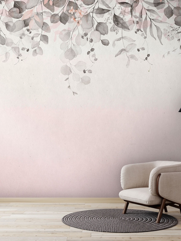 Art For The Home Mono Botanical Cascade Fixed Size 3M Mural - Image 5 of 5