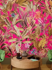 Art For The Home Hot Pink Funky Jungle Fixed Size 3M Mural - Image 1 of 3