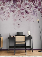 Art For The Home Purple Botanical Cascade Fixed Size 3M Mural - Image 1 of 5