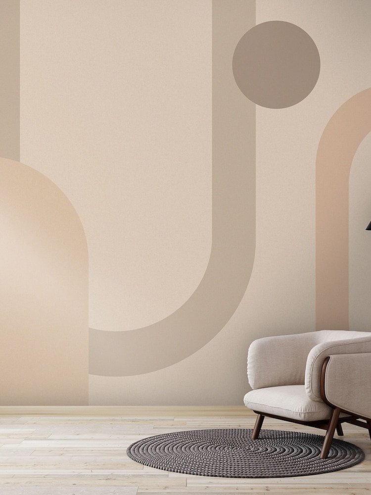 Art For The Home Neutral Oval Geo Pop Fixed Size 4M Mural - Image 5 of 5 Art For The Home Neutral Oval Geo Pop Fixed Size 4M Mural - Image 5 of 5