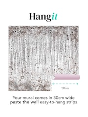 Art For The Home Neutral Painterly Woods Fixed Size 3M Mural - Image 3 of 3