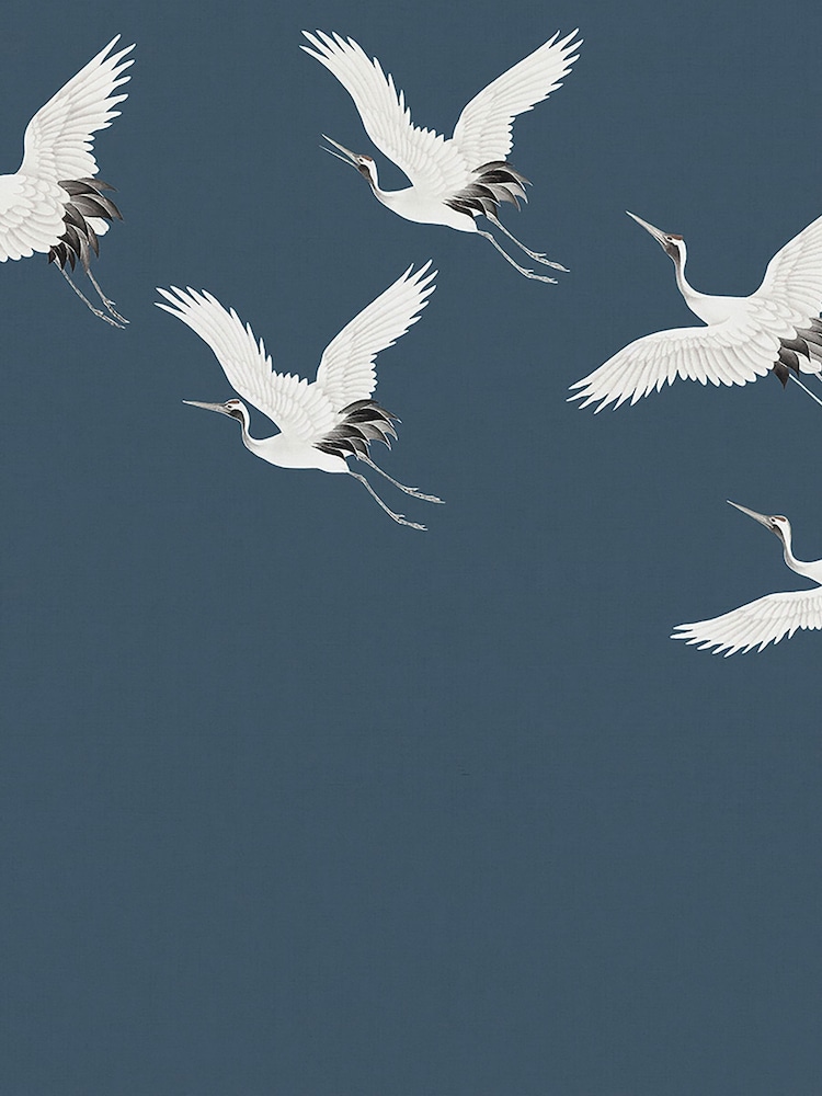 Art For The Home Midnight Cranes In Flight Fixed Size 3M Mural - Image 2 of 3