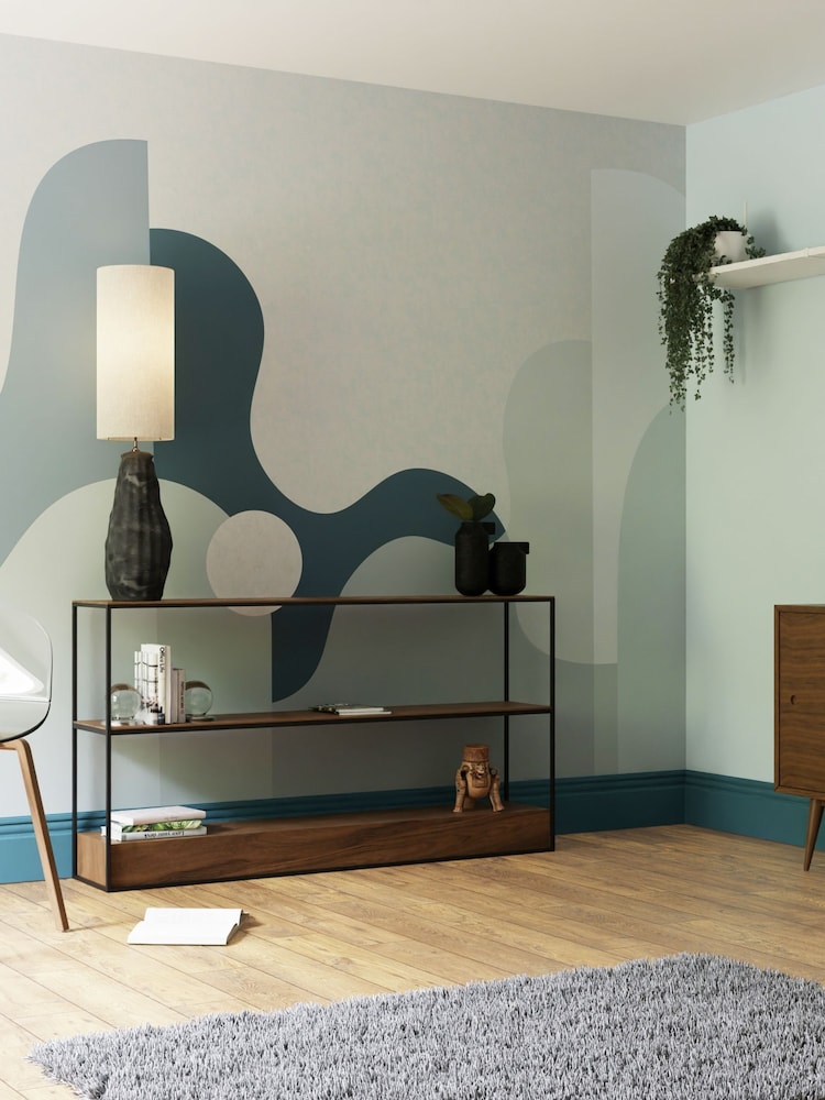 Art For The Home Blue The Wave Fixed Size 4M Mural - Image 1 of 3