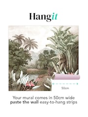 Art For The Home Mono Vintage Jungle Fixed Size 4M Mural - Image 3 of 3