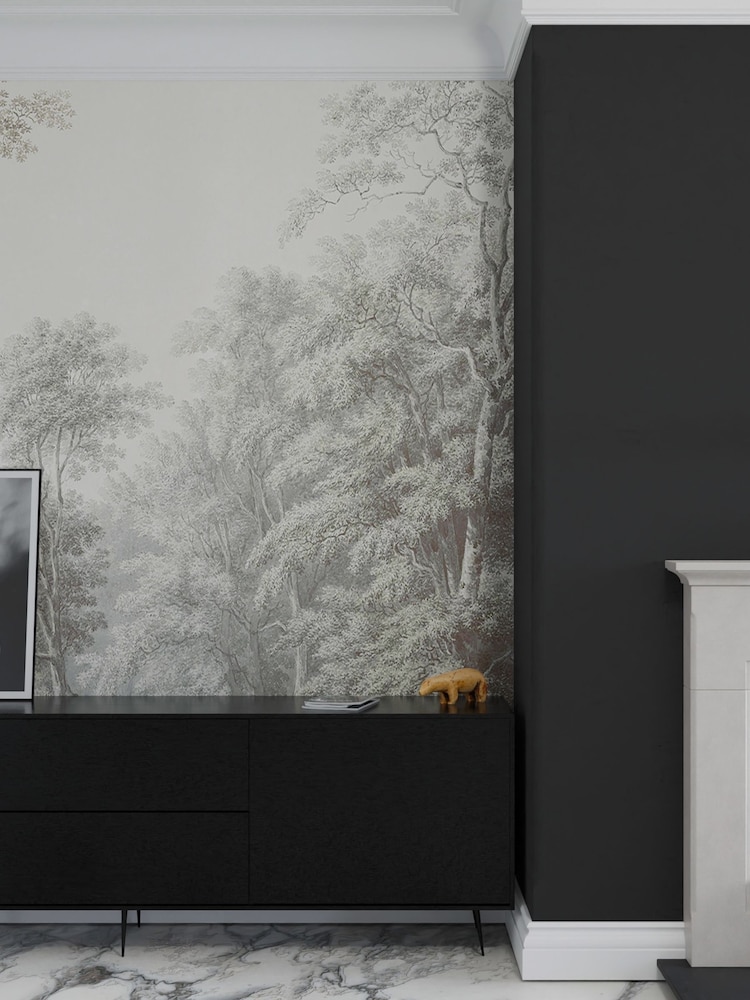 Art For The Home Neutral Stately Woodland Fixed Size 4M Mural - Image 1 of 3