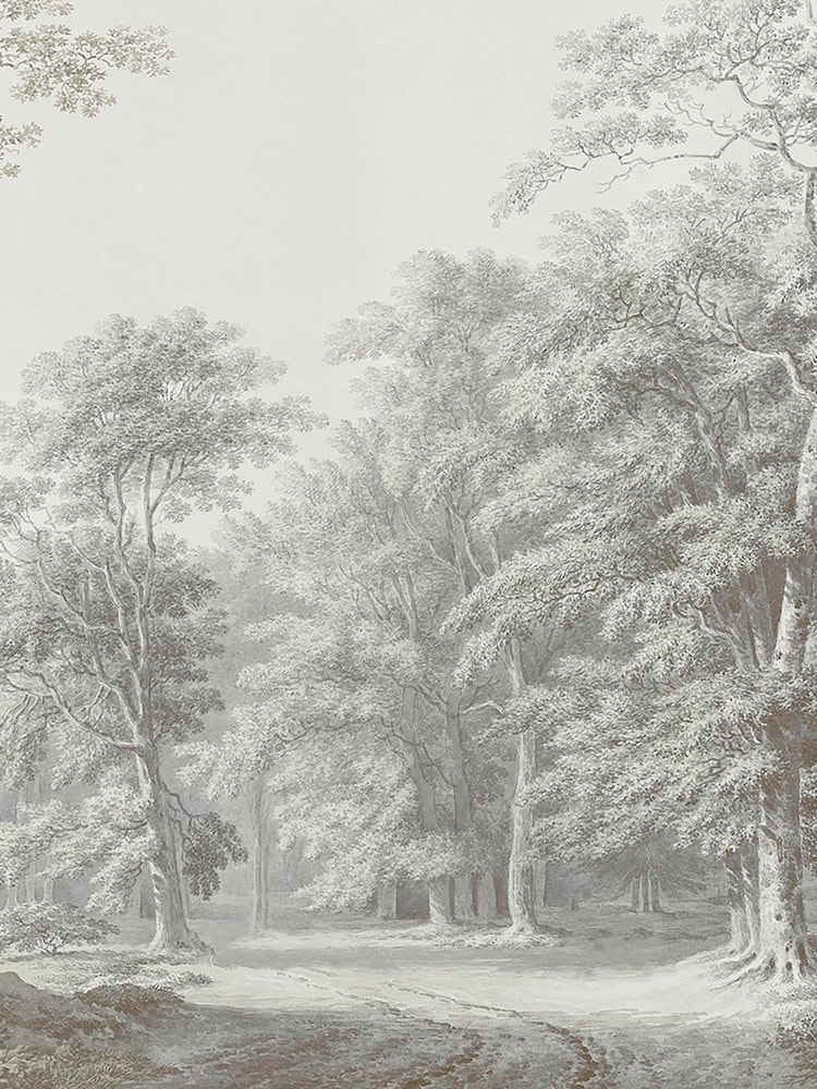 Art For The Home Neutral Stately Woodland Fixed Size 4M Mural - Image 2 of 3
