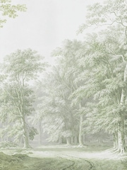 Art For The Home Sage Stately Woodland Fixed Size 4M Mural - Image 2 of 3