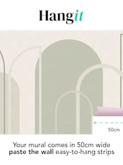 Art For The Home Sage Linear Arch Fixed Size 4M Mural - Image 3 of 3