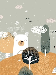 Art For The Home Ochre Scandi Animals Fixed Size 4M Mural - Image 2 of 3
