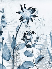 Art For The Home Blue Flower Press Fixed Size 3M Mural - Image 2 of 3
