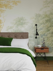 Art For The Home Green Ochre Stately Woodland Fixed Size 4M Mural - Image 1 of 3