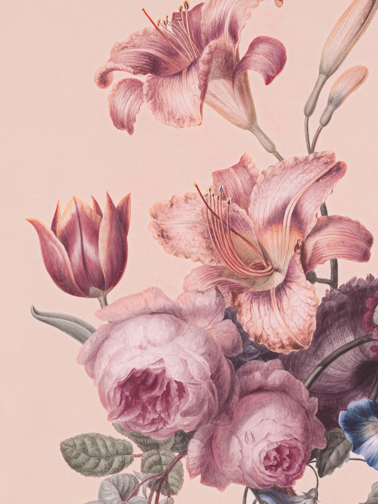 Art For The Home Soft Blush Antique Floral Fixed Size 2M Mural - Image 2 of 4