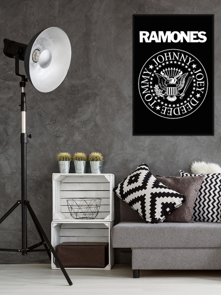 Pyramid International Black Merch Traffic The Ramones Framed Maxi Poster - Image 1 of 3