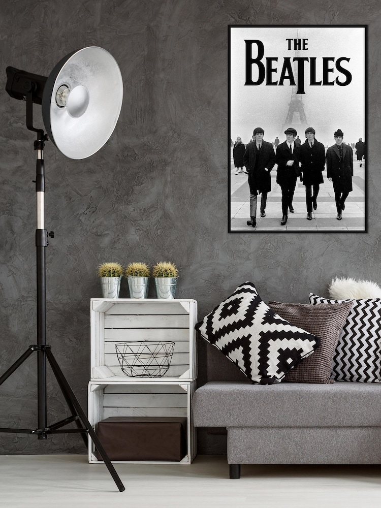 Pyramid International Grey The Beatles Eiffel Tower Framed Maxi Poster - Image 1 of 3