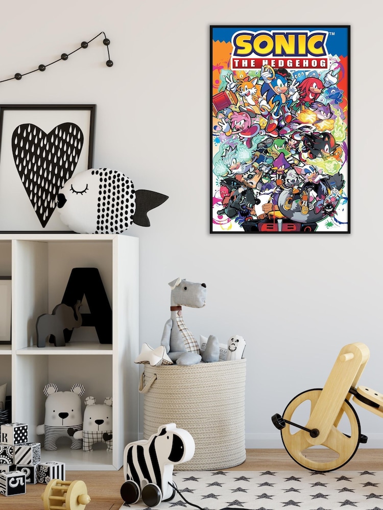 Pyramid International Blue Sonic The Hedgehog Framed Maxi Poster - Image 1 of 3