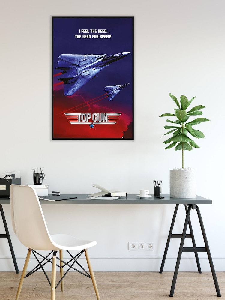 Pyramid International Red Top Gun The Need For Speed Framed Maxi Poster - Image 1 of 3