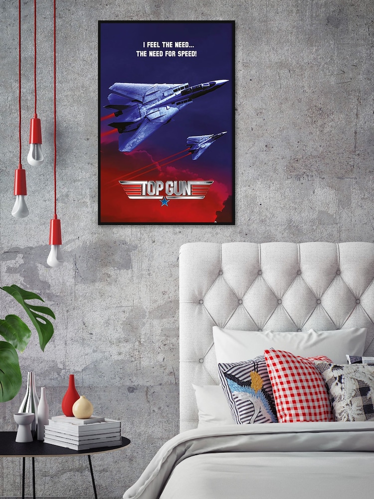 Pyramid International Red Top Gun The Need For Speed Framed Maxi Poster - Image 2 of 3