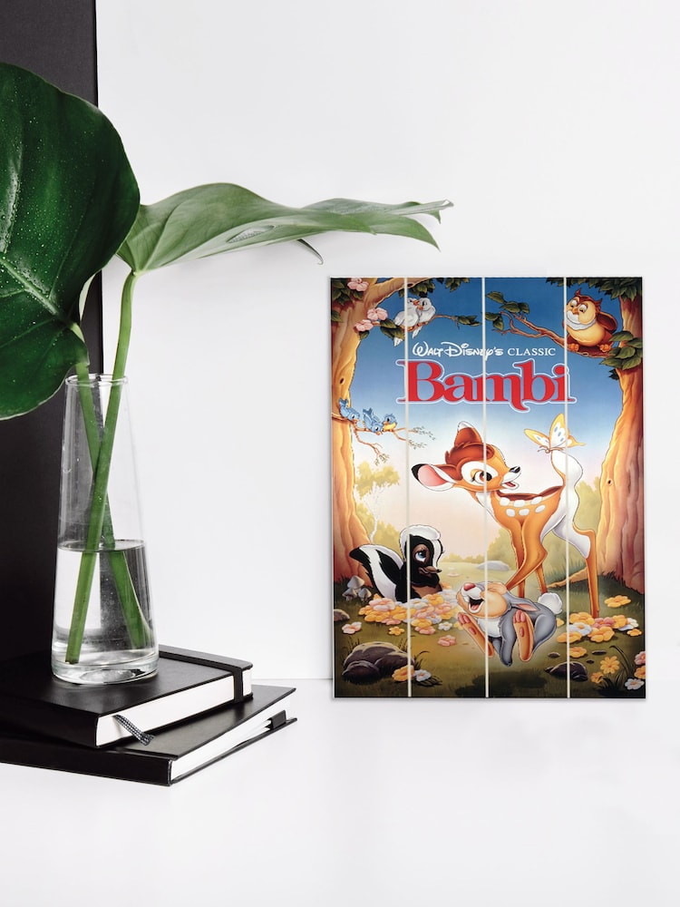 Pyramid International Natural Bambi Wooden Wall Art - Image 2 of 3