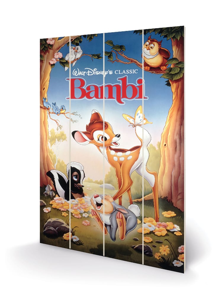 Pyramid International Natural Bambi Wooden Wall Art - Image 3 of 3