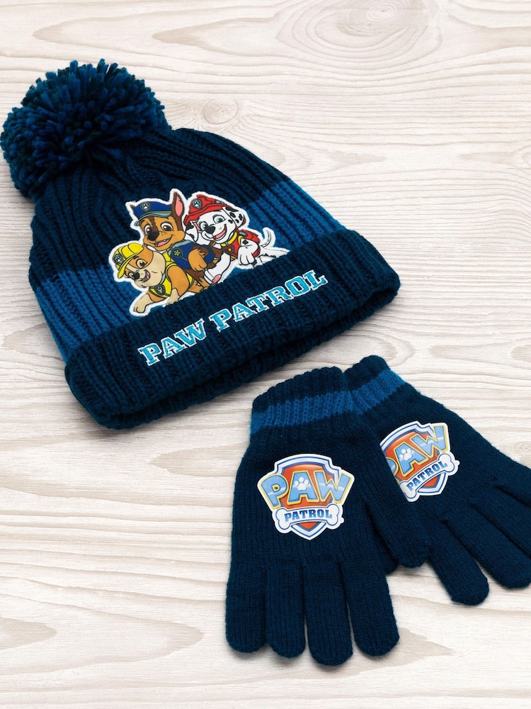 Vanilla Underground Blue Boys Paw Patrol Hat & Gloves Set - Image 4 of 4