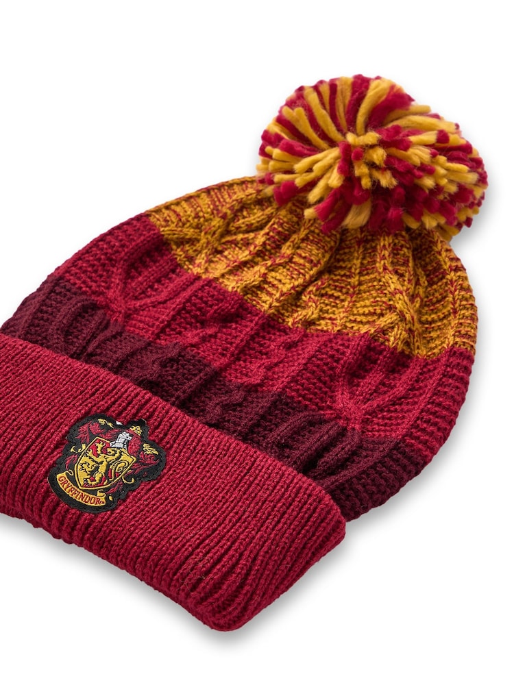 Vanilla Underground Red Kids Harry Potter Winter Hat and Gloves Set - Image 3 of 4