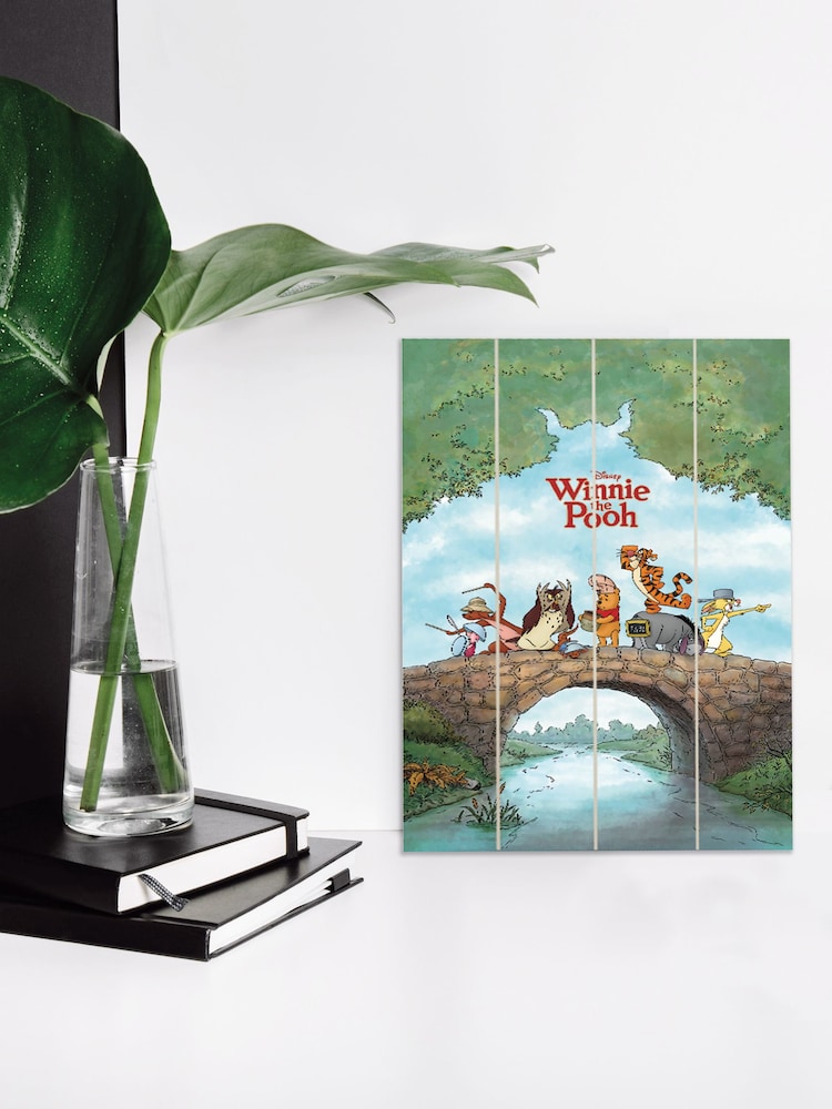 Pyramid International Green Winnie The Pooh Wooden Wall Art - Image 2 of 3
