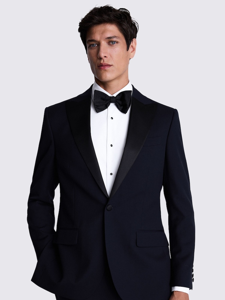 MOSS Blue Tailored Fit Midnight Jacket - Image 1 of 4