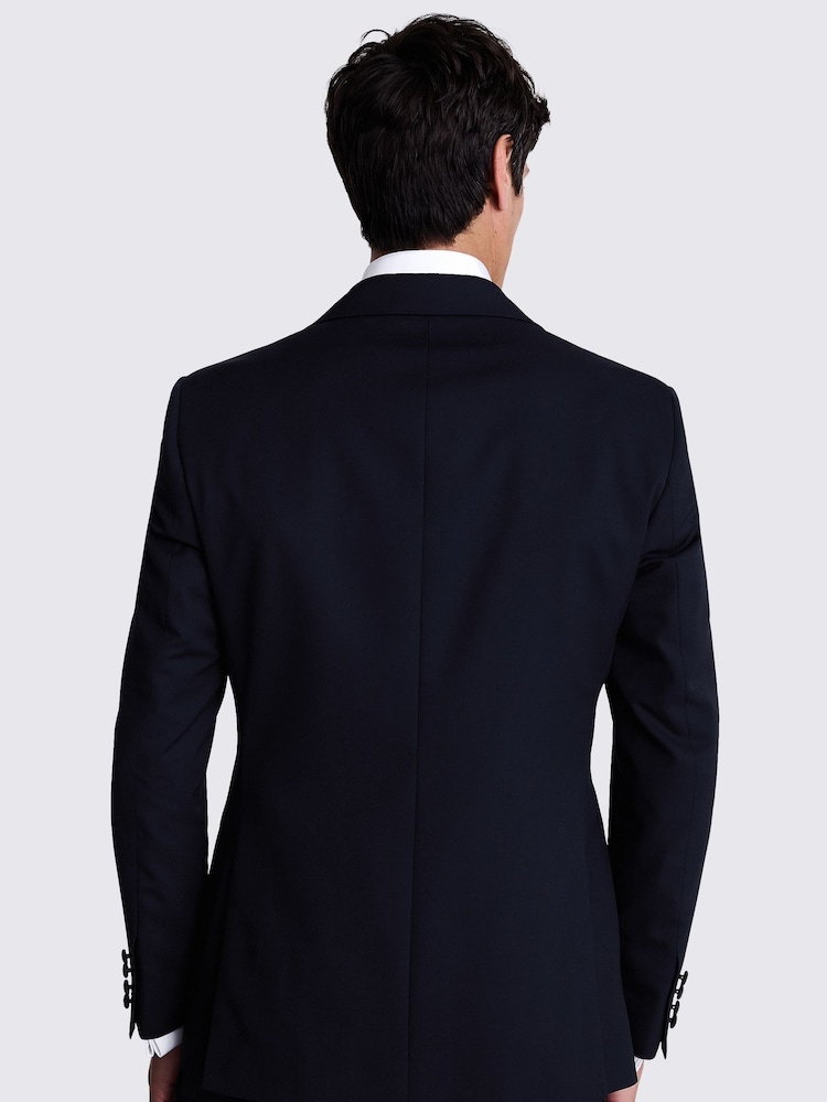 MOSS Blue Tailored Fit Midnight Jacket - Image 4 of 4