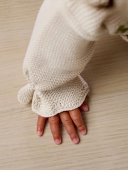 Mamas & Papas Red Jolly Christmas Knitted Jumper & Leggings Set - Image 3 of 8