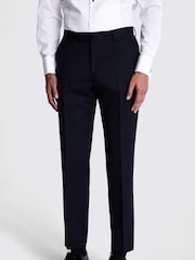MOSS Blue Tailored Fit Midnight Dress Trousers - Image 1 of 3