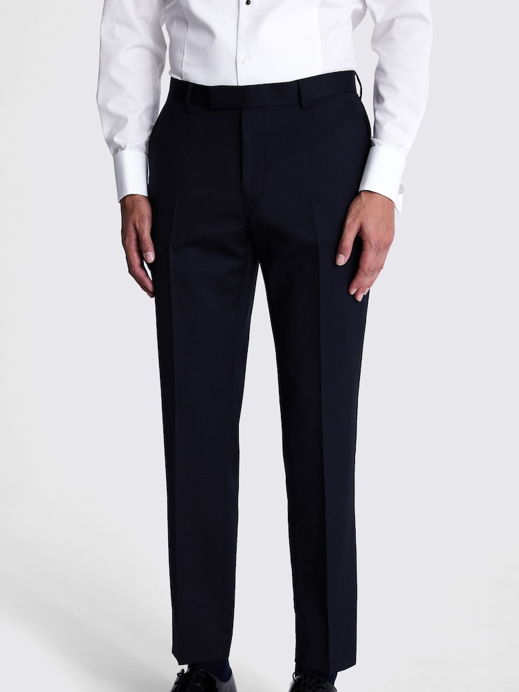 MOSS Blue Tailored Fit Midnight Dress Trousers - Image 1 of 3