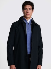 MOSS Blue Car Coat With Gilet - Image 1 of 5