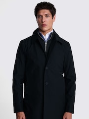 MOSS Blue Car Coat With Gilet - Image 2 of 5
