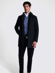 MOSS Blue Car Coat With Gilet - Image 3 of 5