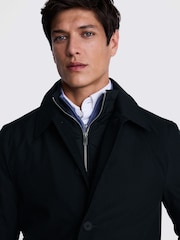 MOSS Blue Car Coat With Gilet - Image 4 of 5