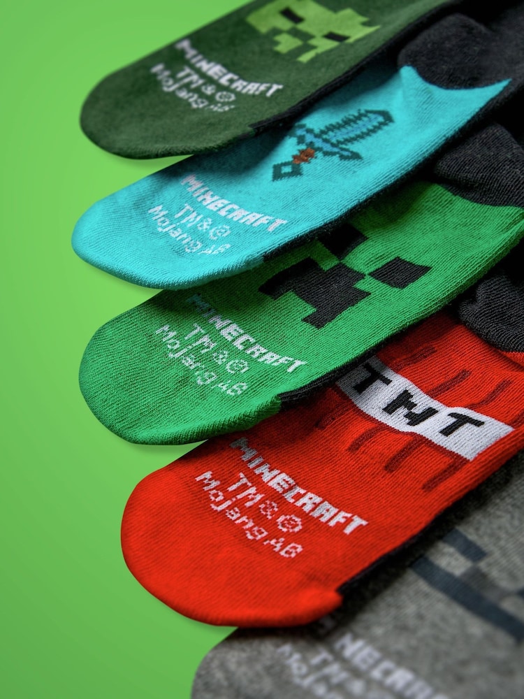 Vanilla Underground Black Boys Minecraft Calf Socks - Image 2 of 6