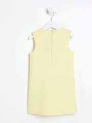 River Island Yellow Girls Corsage Scuba Dress - Image 2 of 5