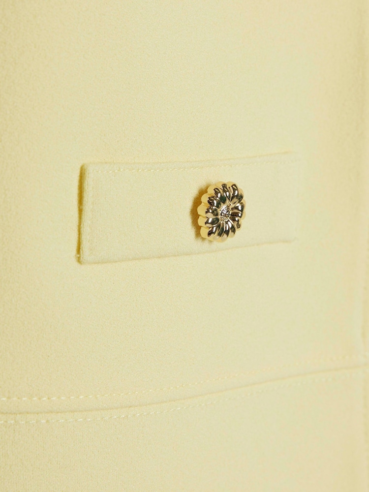River Island Yellow Girls Corsage Scuba Dress - Image 5 of 5 River Island Yellow Girls Corsage Scuba Dress - Image 5 of 5