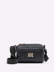 River Island Black Girls Weave Cross-Body Bag - Image 1 of 5