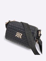 River Island Black Girls Weave Cross-Body Bag - Image 4 of 5