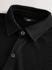 Черный - Textured Smart Jersey Shirt - Изображение 7 из 7