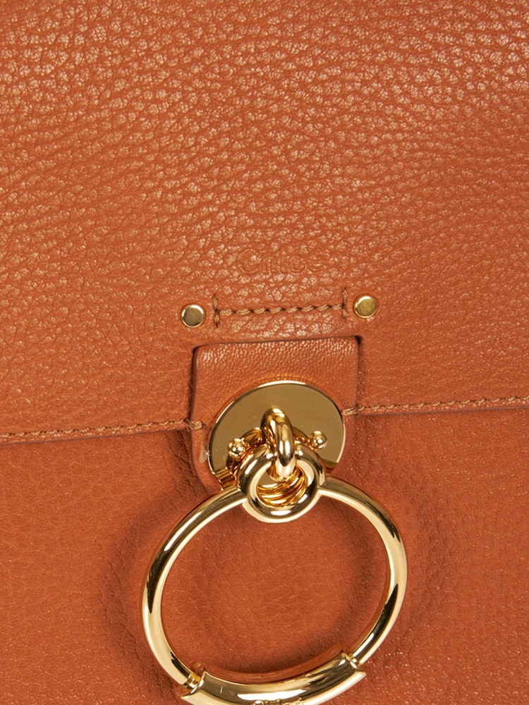 Chloé Brown Small Tess Calfskin Leather Handbag - Image 6 of 6