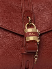 Chloé Red Aby Day Chain Shoulder Bag Calfskin Leather Handbag - Image 6 of 6