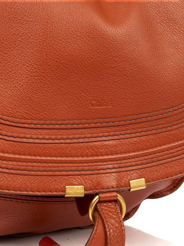 Chloé Brown Large Marcie Leather Handbag - Image 6 of 6