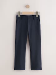 Navy Skinny School Formal Stretch Pull On Waist Trousers (3-17yrs) - Image 1 of 5